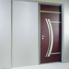 Porte d'entrée aluminium à haute isolation thermique | ADS 60 DL Isopano