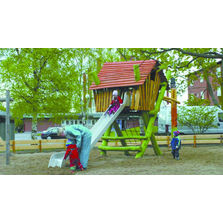 Aire de jeux pour enfants jusqu'à 12 ans en robinier | Aire de jeux