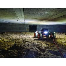 Robot connecté pour projection d'isolant expansé PUR en vide sous plancher | Robot Q-Bot