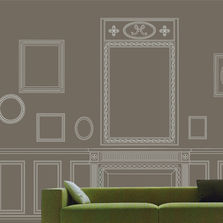 Papier peint avec impression moulures | Décor