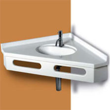 Baignoire d'angle en matériau de synthèse | Bermude