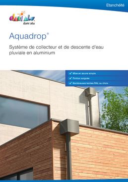 Boîte à eau et descente d'eau pluviale en aluminium | Aquadrop