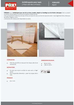 Tapis De Sol Protecteur Transparent Kaiser En Plastique Rigide - 75x120 Cm, 2,2 Mm D'épaisseur - Made In Germany, Antidérapant