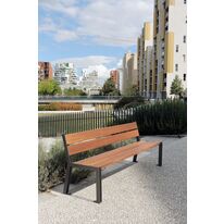 Banc en bois et acier | Arlo