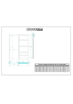 Châssis ajouré pour portes à galandage | ORCHIDEA EASY