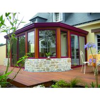 Véranda mixte ossature bois et châssis aluminium | Clover