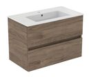 Meuble suspendu avec lavabo - 80 cm 2 tiroirs | Ulysse+ P0283