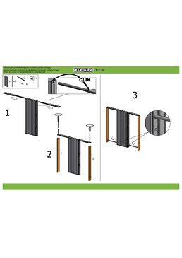 Châssis pour portes à galandage | ORCHIDEA vantail double opposé