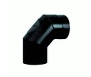 Conduit simple paroi acier noir mat et gris | Mono-flamme-acier