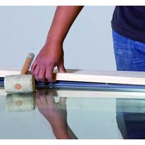 Fixation étanche pour vitrage sans clou visible | Fixclip-barre