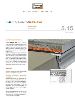 Profilé perforé pour balcons et terrasses sur plots | Schlüter-BARA-RWL