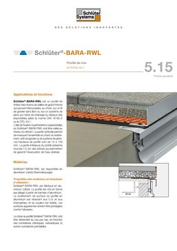 Profilé perforé pour balcons et terrasses sur plots | Schlüter-BARA-RWL