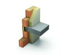 Brique en terre cuite de 20 cm remplie de laine de roche | Isobric Porotherm