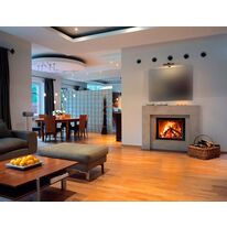 Cheminées à bois porte battante | Interra 78 MDesign 