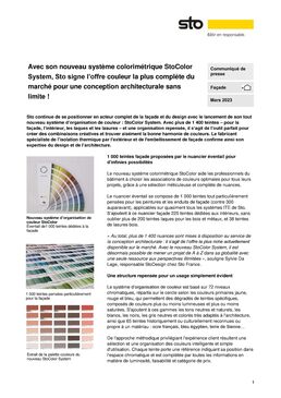 Système d’organisation de couleurs | StoColor System