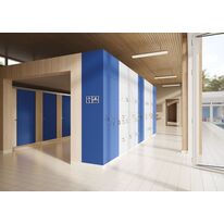 Les stratifiés Compact de Polyrey pour les applications CABINES & CASIERS : le choix de la qualité française