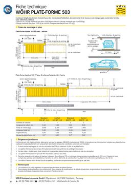 Plates-formes coulissantes | WÖHR 503 