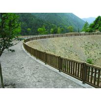 Garde-corps mixte bois-métal pour ouvrages d'art | Garde-corps T100