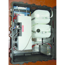 Valise d'éclairage 230 volts avec pile à combustible intégrée | Flight Case d'énergie RMS 12 PAC avec convertisseur 12-230 V