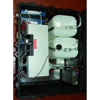 Valise d'éclairage 230 volts avec pile à combustible intégrée | Flight Case d'énergie RMS 12 PAC avec convertisseur 12-230 V