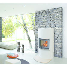 Poêle à bois à façade en béton | Diamond