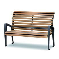 Banc urbain deux places en bois composite | Picadilly Banc Ecoteck