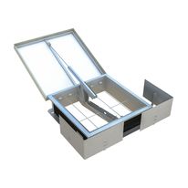 Exutoire de fumées pour toiture avec étanchéité | Pyrodôme 