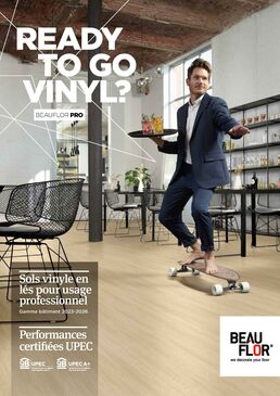Sols vinyle en lés: Collection U3/U4 - Gamme bâtiment 2023-2026 