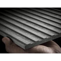 Panneau de façade en fibres-ciment strié teinté dans la masse | EQUITONE [linea]