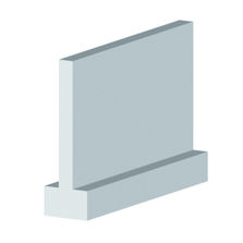 Poutre T renversée préfabriquée en béton précontraint | Poutre Dolmen en T renversée