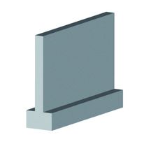 Poutre T renversée préfabriquée en béton précontraint | Poutre Dolmen en T renversée