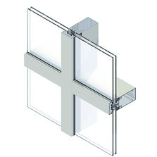 Mur rideau en aluminium avec prise de volume jusqu’à 61 mm | Spinal