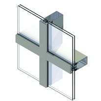 Mur rideau en aluminium avec prise de volume jusqu’à 61 mm | Spinal