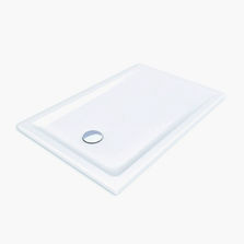 Receveur de douche rectangulaire en acrylique et polyuréthane | Espace