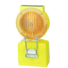 Lampe de signalisation pour chantier avec capteur photovoltaïque | Lampe de chantier à énergie solaire