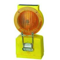 Lampe de signalisation pour chantier avec capteur photovoltaïque | Lampe de chantier à énergie solaire