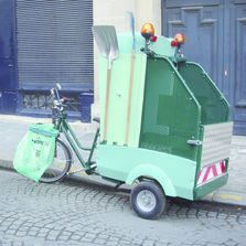 Triporteur électrique pour l'entretien de voiries ou d'espaces verts | Cycloprop
