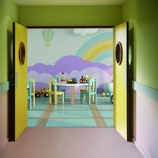 Bloc-porte avec pivot linteau asservissement déporté (ventouse) | DAS Double Action