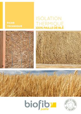 Isolant thermique en paille de blé | Biofib' paille