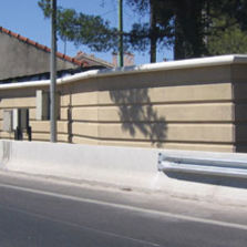 Ecran acoustique en béton poreux | Artecran