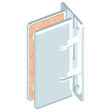 Charnières à rappel pour paroi de douche en verre | Mini Douche