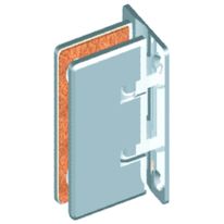 Charnières à rappel pour paroi de douche en verre | Mini Douche