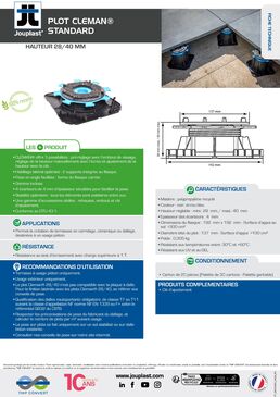 Plots standards CLEMAN® pour dalles