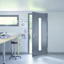 Bloc-porte en acier à simple vantail isolé | MZ Thermo