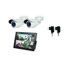 Caméras de surveillance avec enregistreur à écran LCD | Kit XKIT04CVR1