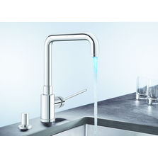 Mitigeur avec bec à led intégrée | Blancomaster Ilux