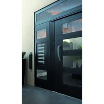 Porte de hall vitrée en quatre modèles anti pince doigts | Vision