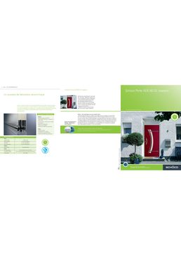 Porte d'entrée aluminium à haute isolation thermique | ADS 60 DL Isopano