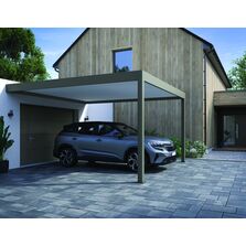 Abri de voiture aluminium à toiture haute en panneau sandwich | Canberra