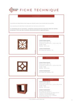 Main courante en terre cuite | MAIN COURANTE CLAUSTRA 